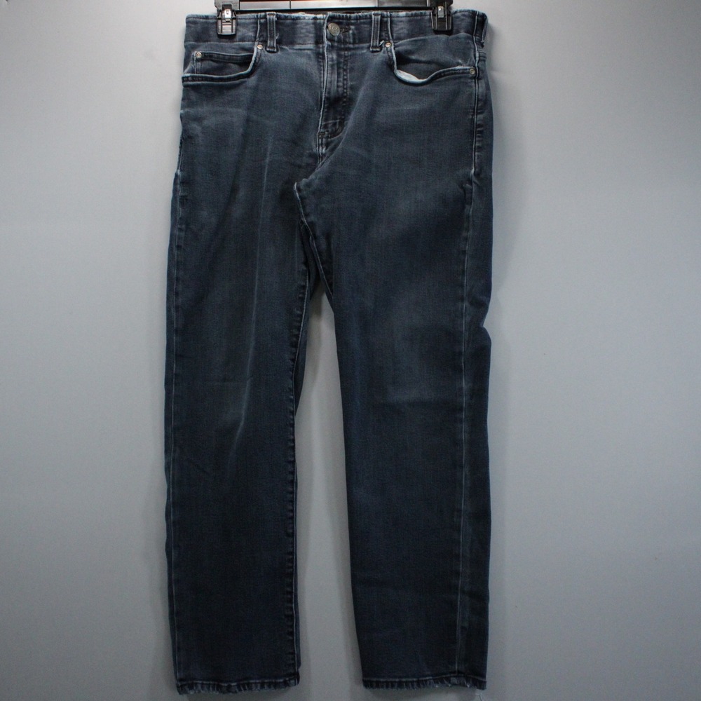 Lee Extreme Motion MVP Mens Dark Wash Athletic Tapered Leg Jeans 34x28 Outdoor